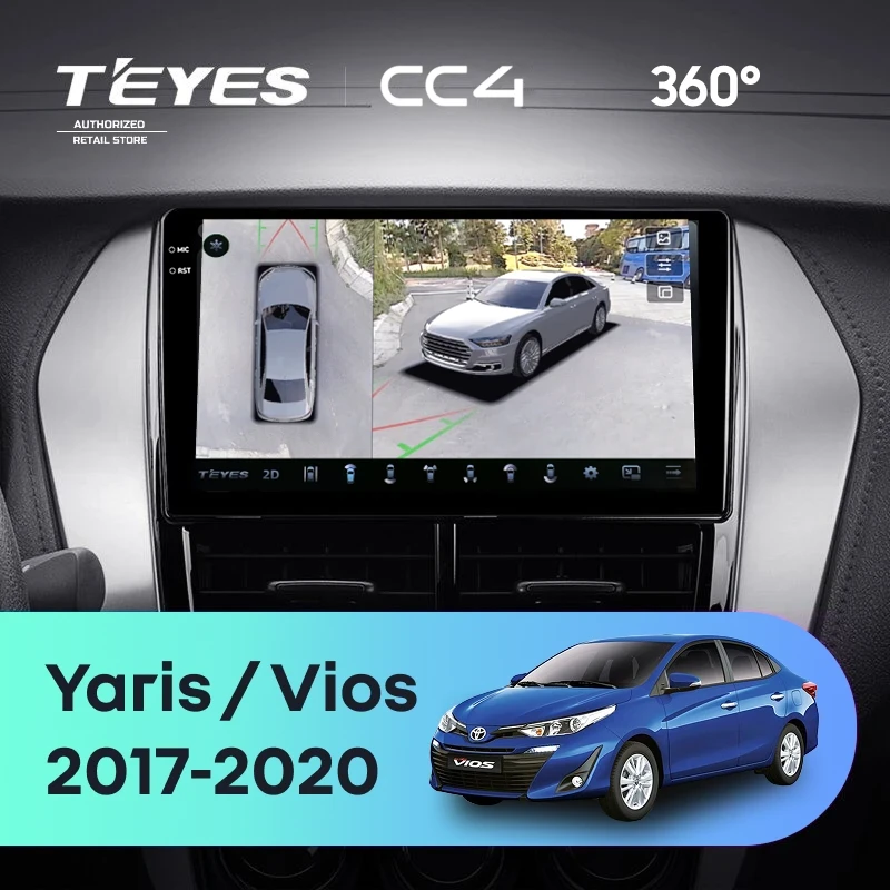 Штатная магнитола Teyes CC4 360 6/64 Toyota Yaris (2017-2020) F2