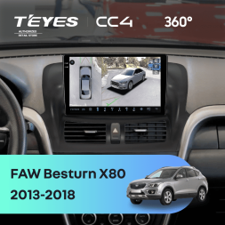 Штатная магнитола Teyes CC4 360 6/64 FAW Besturn X80 (2013-2018) F1