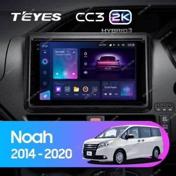 Штатная магнитола Teyes CC3 2K 6/128 Toyota Esquire 1 (2014-2020) F1 Правый руль
