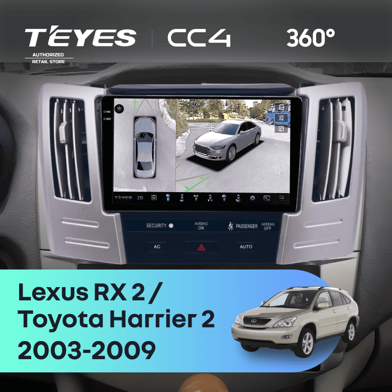 Штатная магнитола Teyes CC4 360 8/128 Lexus RX 2 (2003-2009) F2