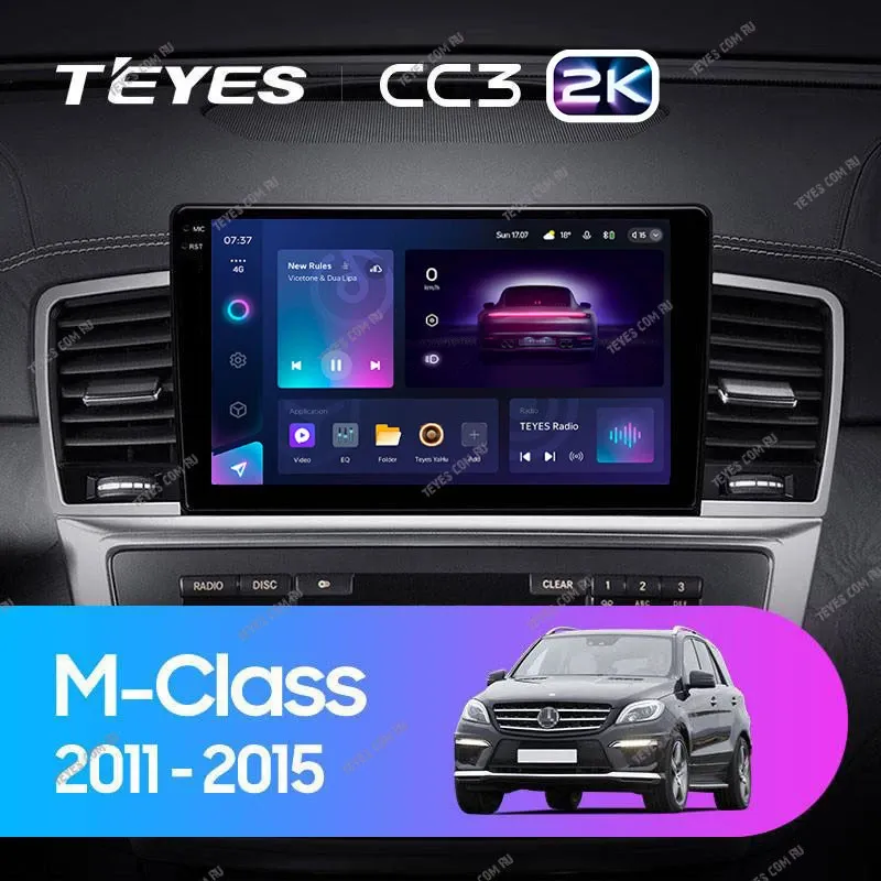 Штатная магнитола Teyes CC3 2K 4/32 Mercedes-Benz M-Class W166 ML (NTG 4.5) (2011-2015)