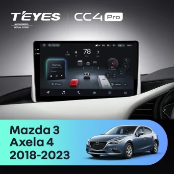 Штатная магнитола Teyes CC4 Pro 8/128 Mazda Axela 4 (2018-2023) (0din) Правый руль