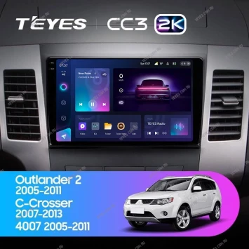 Штатная магнитола Teyes CC3 2K 4/32 Peugeot 4007 (2007-2012) F1 Тип-A