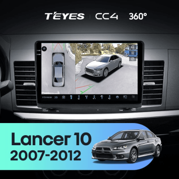 Штатная магнитола Teyes CC4 360 6/64 Mitsubishi Lancer 10 CY (2007-2012) Тип-B