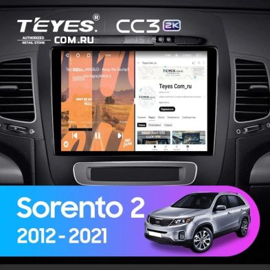 Штатная магнитола Teyes CC3 2K 4/32 Kia Sorento 2 II XM (2012-2021) F3 (13")