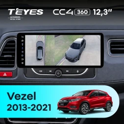 Штатная магнитола Teyes CC4 12.3" 360 6/64 Honda Vezel 1 (2013-2021) Тип-A