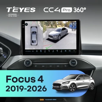 Штатная магнитола Teyes CC4 Pro 360 8/128 Ford Focus 4 (2019-2026)