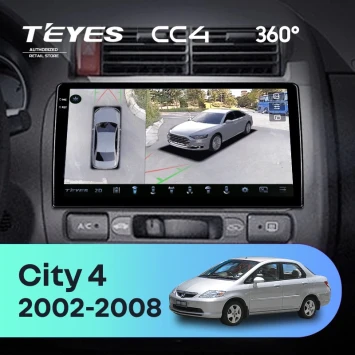Штатная магнитола Teyes CC4 360 6/64 Honda City 4 (2002-2008)