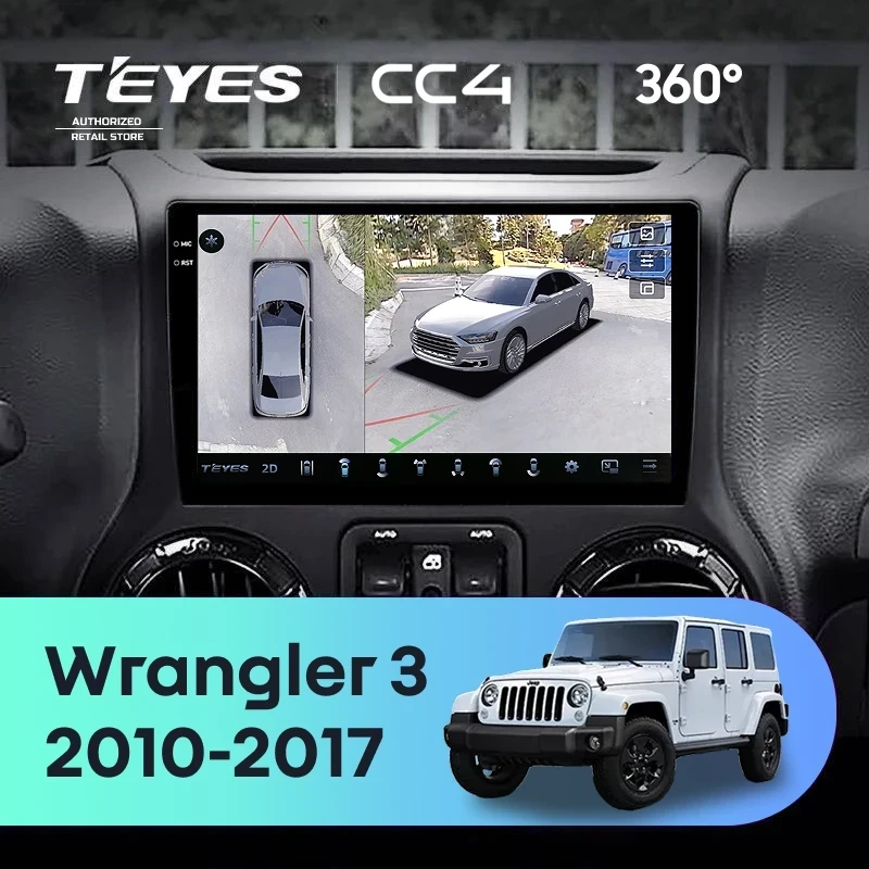 Штатная магнитола Teyes CC4 360 8/128 Jeep Wrangler 3 JK (2010-2017) L15