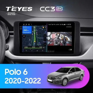 Штатная магнитола Teyes CC3 2K 4/64 Volkswagen Polo 6 (2020-2022)