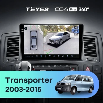 Штатная магнитола Teyes CC4 Pro 360 12/256 Volkswagen Transporter T5 (2003-2015)