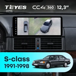 Штатная магнитола Teyes CC4 12.3" 360 8/128 Mercedes-Benz S-class (W140) (1991-1998)