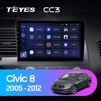 Штатная магнитола Teyes CC3 4/32 Honda Civic Hatchback (2006-2012)