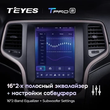 Штатная магнитола Tesla style Teyes TPRO 2 6/128 Jeep Grand Cherokee WK2 (2013-2020)