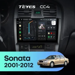 Штатная магнитола Teyes CC4 6/64 Hyundai Sonata EF рестайлинг (2001-2012)