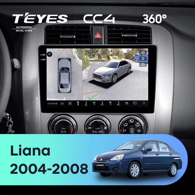 Штатная магнитола Teyes CC4 360 6/64 Suzuki Liana 1 (2004-2008)