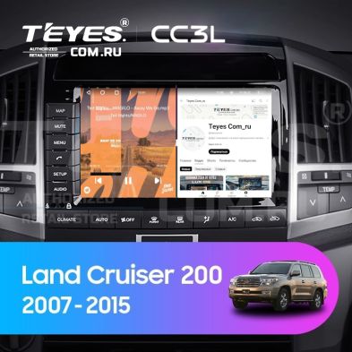 Штатная магнитола Teyes CC3L 4/64 Toyota Land Cruiser 11 200 (2007-2015) F2 Тип-C