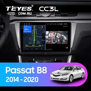 Штатная магнитола Teyes CC3L 4/64 Volkswagen Passat B8 (2014-2020)