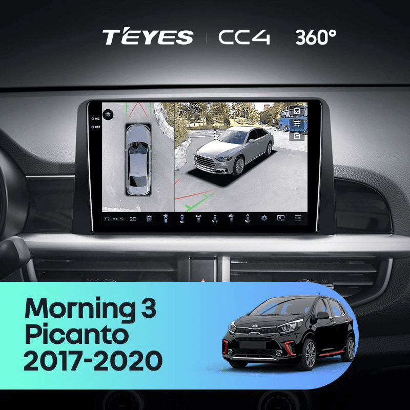 Штатная магнитола Teyes CC4 360 6/64 Kia Picanto (2017-2020) Тип-A