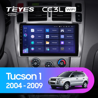 Штатная магнитола Teyes CC3L WiFi 2/32 Hyundai Tucson 1 (2004-2009) F1