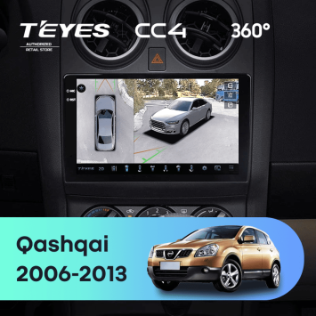 Штатная магнитола Teyes CC4 360 8/128 Nissan Qashqai 1 J10 (2006-2013) F1