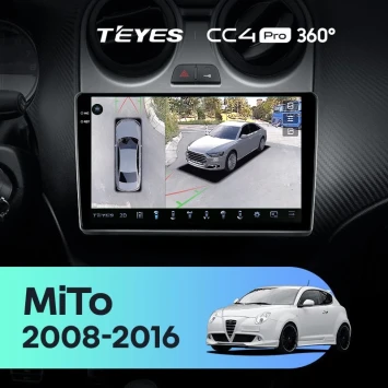Штатная магнитола Teyes CC4 Pro 360 12/256 Alfa Romeo MiTo 955 (2008-2016)