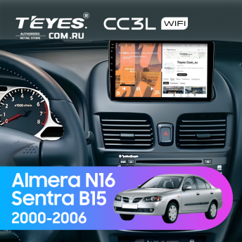 Штатная магнитола Teyes CC3L WiFi 2/32 Nissan Almera N16 (2000-2006)