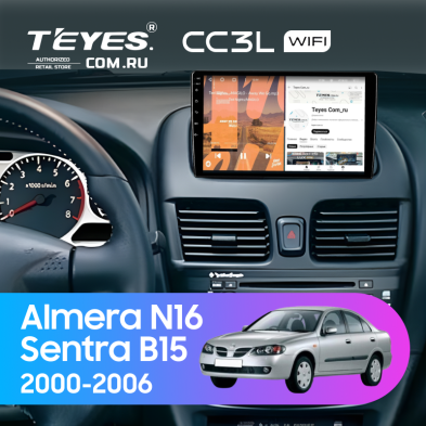 Штатная магнитола Teyes CC3L WiFi 2/32 Nissan Almera N16 (2000-2006)