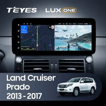 Штатная магнитола Teyes LUX ONE 360 6/128 Toyota Land Cruiser Prado 150 (2013-2017) F1