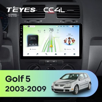 Штатная магнитола Teyes CC4L 6/64 с DTS Volkswagen Golf 5 (2003-2009) F1