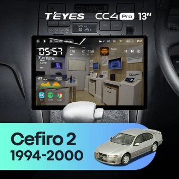 Штатная магнитола Teyes CC4 Pro 12/256 Nissan Cefiro 2 A32 (1994-2000) F1 (13")