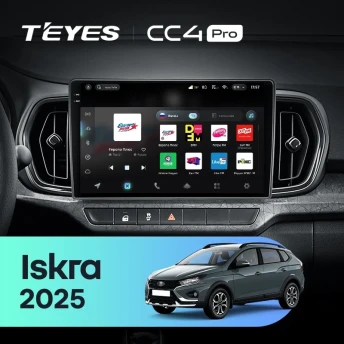 Штатная магнитола Teyes CC4 Pro 12/256 LADA Iskra SW Cross (2025-2026) Тип-A