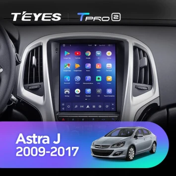 Штатная магнитола Tesla style Teyes TPRO 2 4/64 Opel Astra J (2009-2017) F1
