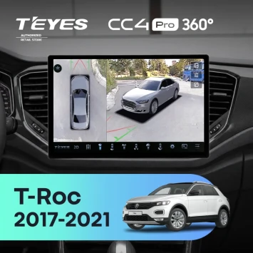 Штатная магнитола Teyes CC4 Pro 360 12/256 Volkswagen T-Roc (2017-2021) (13")