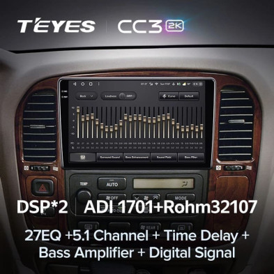 Штатная магнитола Teyes CC3 2K 360 6/128 Lexus LX470 (1998-2003) F1