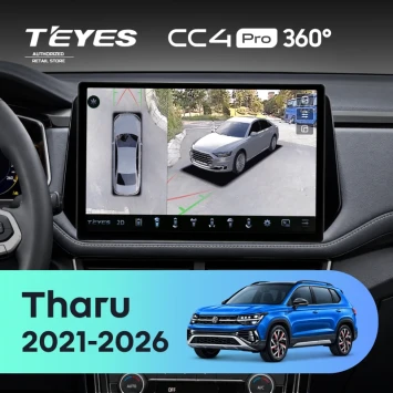 Штатная магнитола Teyes CC4 Pro 360 8/128 Volkswagen Tharu (2021-2026) (11")