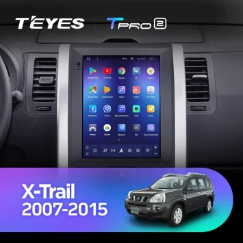 Штатная магнитола Tesla style Teyes TPRO 2 4/64 Nissan X-Trail T31 (2007-2015) F2