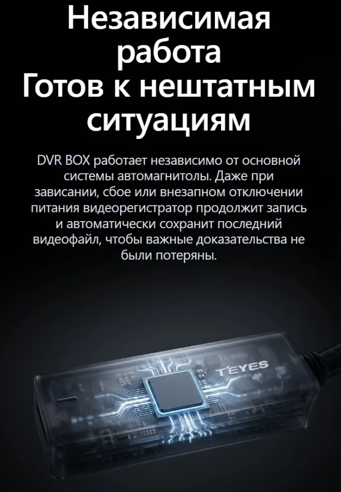 AHD раздельный DVR-блок для Teyes CC4 / CC4L