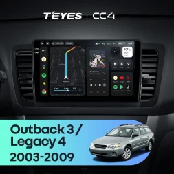 Штатная магнитола Teyes CC4 8/128 Subaru Legacy 4 (2003-2009)