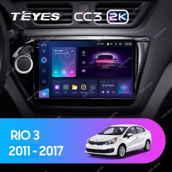 Штатная магнитола Teyes CC3 2K 6/128 Kia Rio 3 (2011-2017)