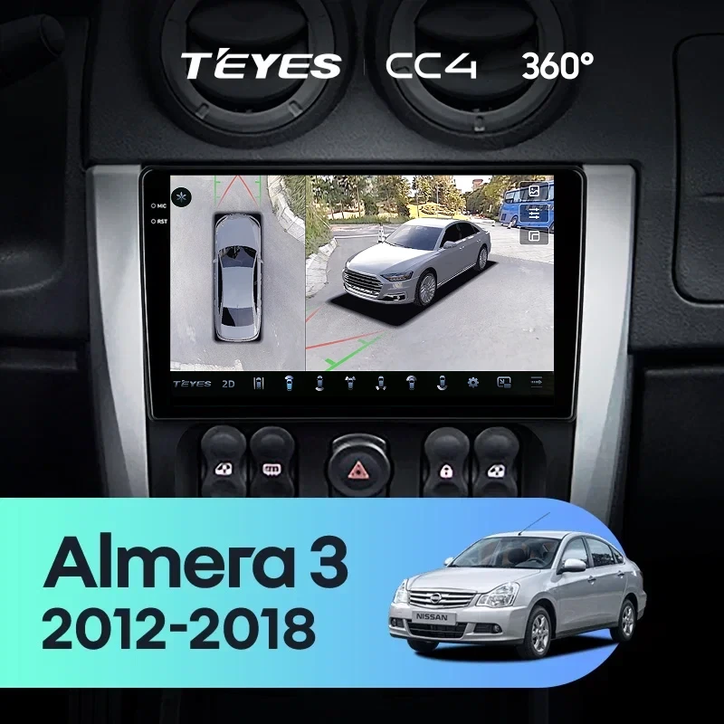 Штатная магнитола Teyes CC4 360 6/64 Nissan Almera 3 G15 (2012-2018) F1