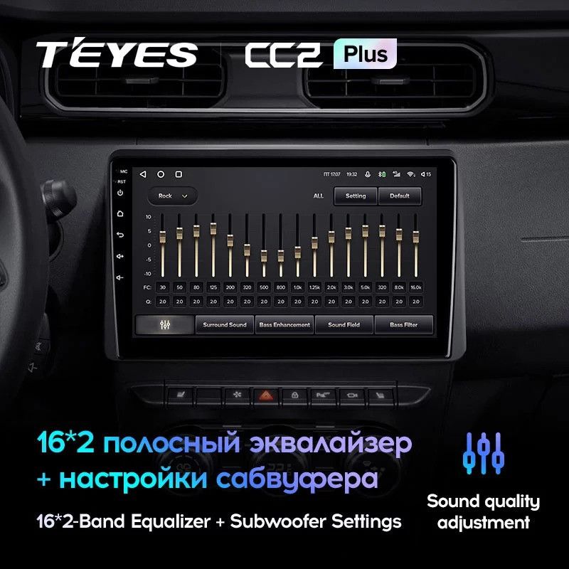 Штатная магнитола Teyes CC2L Plus 1/16 Renault Arkana (2019-2023) F2