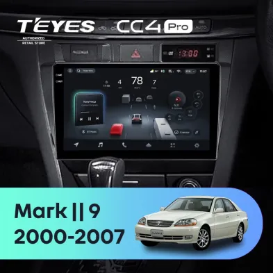Штатная магнитола Teyes CC4 Pro 8/128 Toyota Mark II 9 X100 (2000-2007) F1