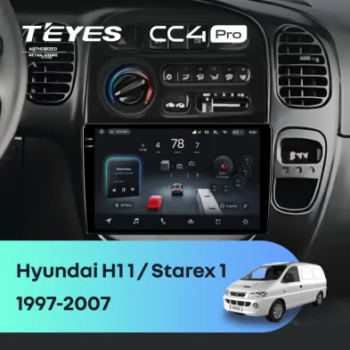 Штатная магнитола Teyes CC4 Pro 8/128 Hyundai Starex 1 (1997-2007)