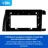 Переходная рамка Toyota Wish XE10 (2003-2009) (1 Din) F1 Правый руль (10")