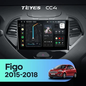 Штатная магнитола Teyes CC4 6/64 Ford Figo (2015-2018)