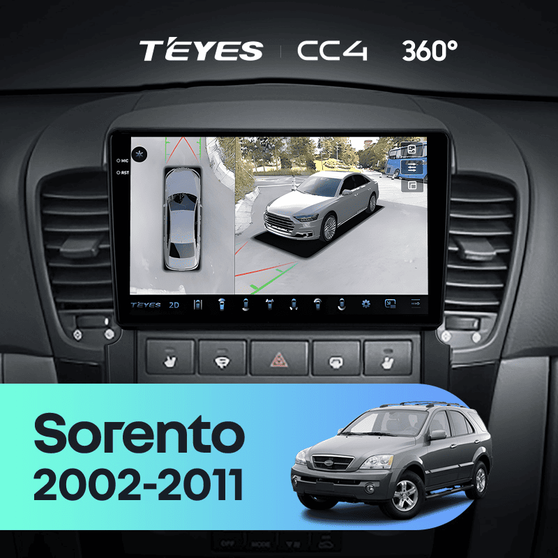 Штатная магнитола Teyes CC4 360 6/64 Kia Sorento BL (2002-2011)
