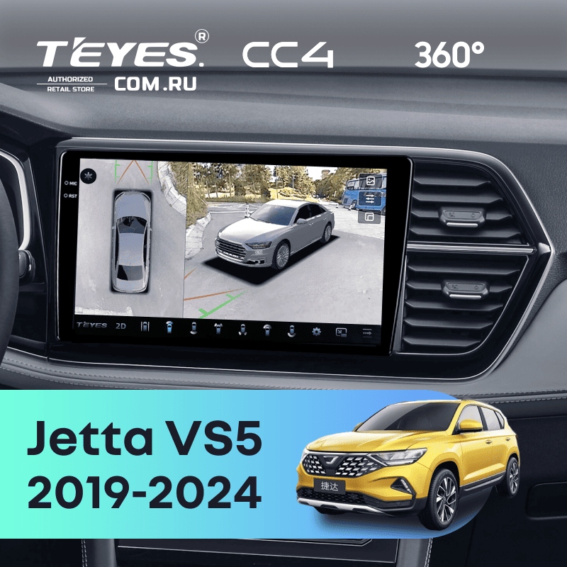 Штатная магнитола Teyes CC4 360 6/64 Jetta VS5 (2019-2024)
