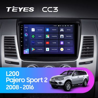 Штатная магнитола Teyes CC3 4/32 Mitsubishi Pajero Sport 2 (2008-2016)