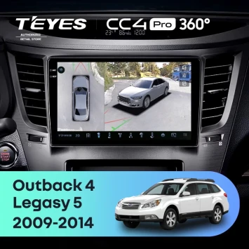 Штатная магнитола Teyes CC4 Pro 360 8/128 Subaru Outback 4 (2009-2014)